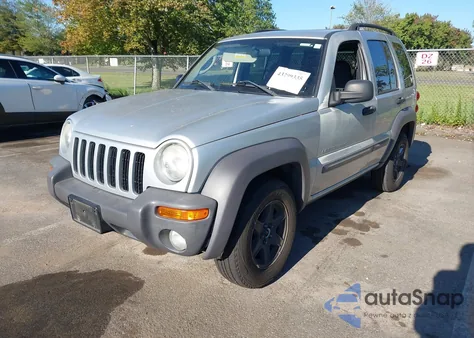 2003 Jeep Liberty Sport из США, поврежденный, VIN 1J4GL48K23W687576